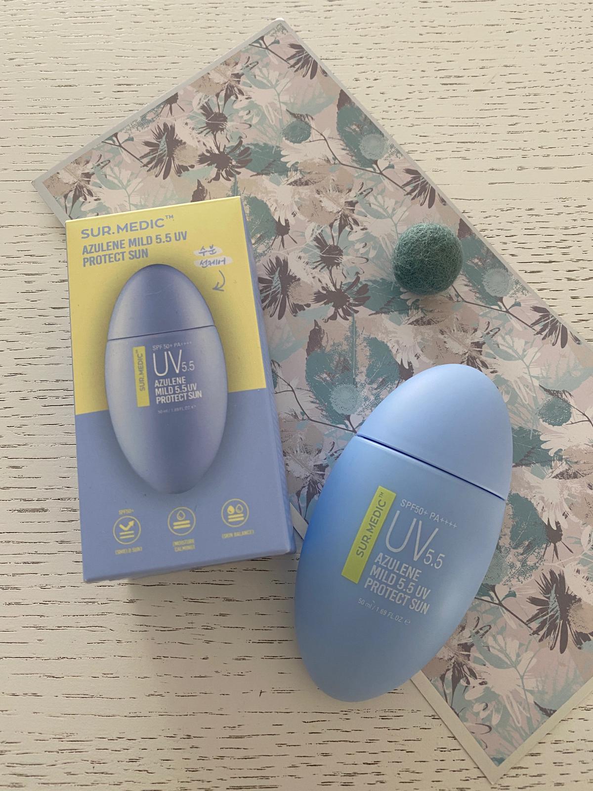 SUR.MEDIC Azulene Mild 5.5 UV Protect Sun SPF50+ PA++++ | Массаж лица ...